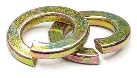 Шайба пружинная (гровер) DIN 127, желтый цинк - фото